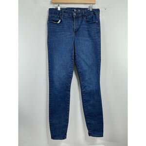 Womans Old Navy Rock Star Super Skinny Blue Jeans Size 12 0066/O-2
